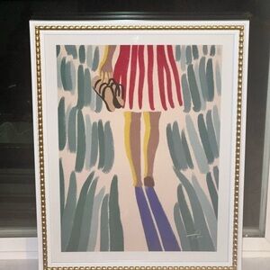 Walking Barefoot in Summer Grass 33 in. W x 41 in. H Framed by Fabian Lavater